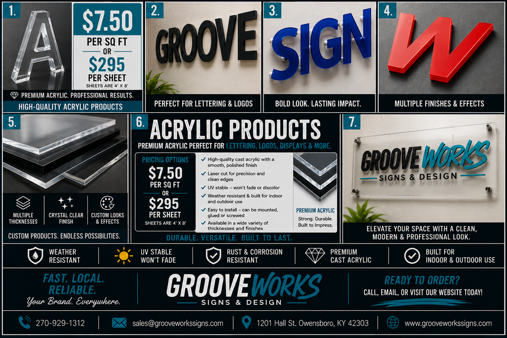 Custom Acrylic Lettering & Signs | Premium Acrylic Signage
