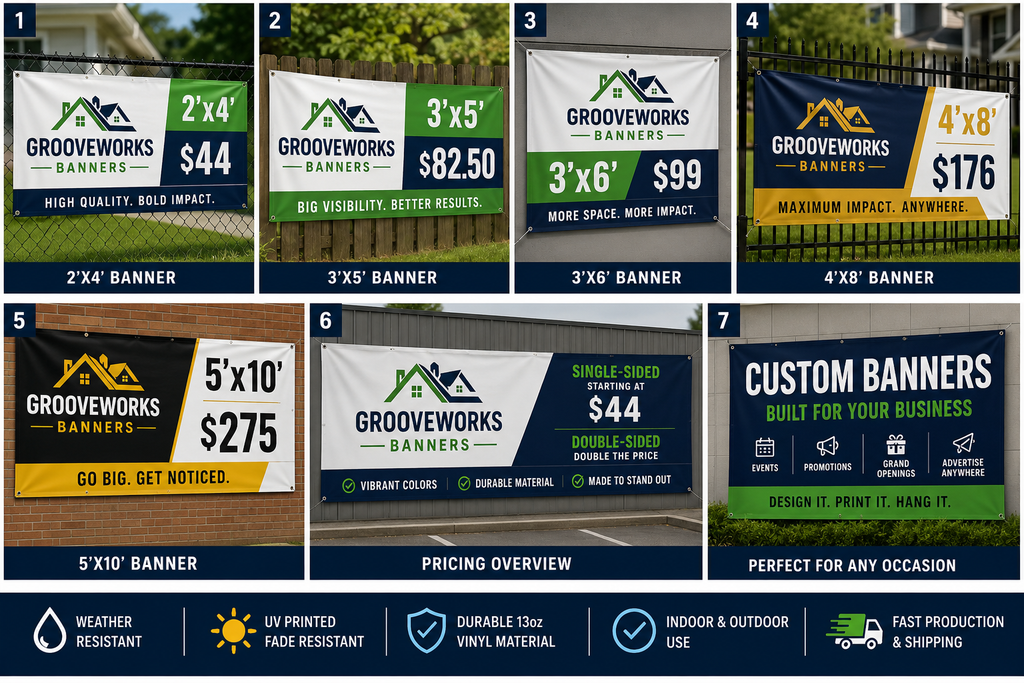 Custom Vinyl Banners – Durable Advertising Signs | Multiple Sizes Available