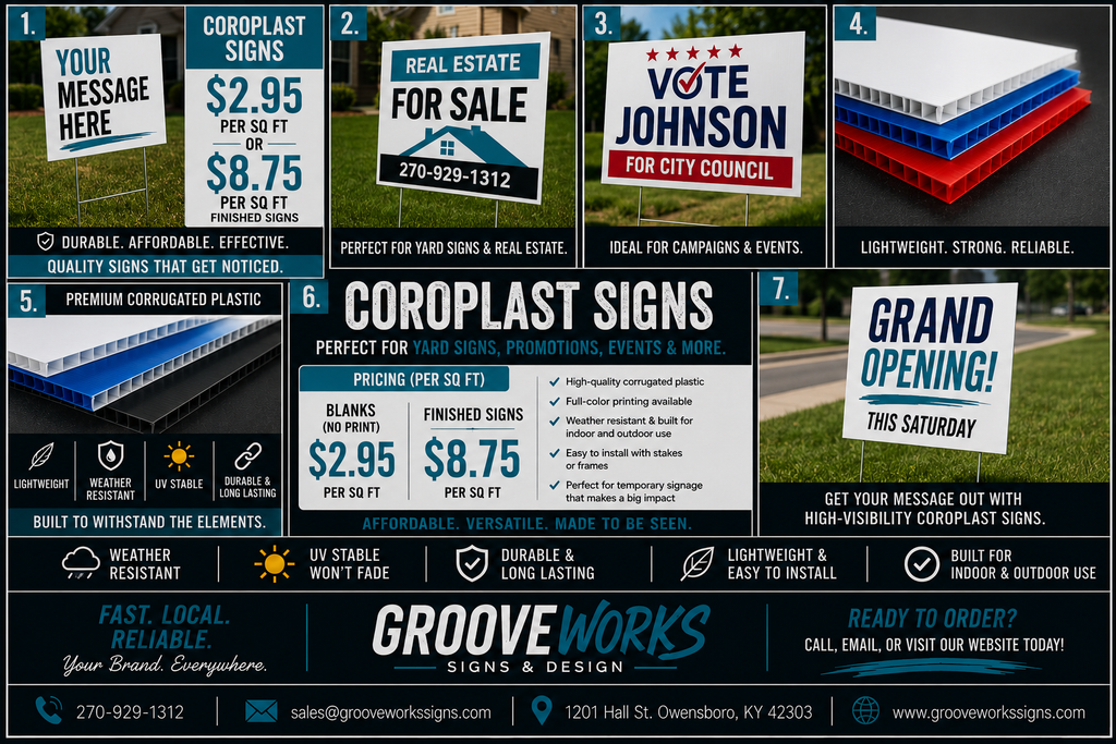Custom Coroplast Signs | Event Signs & More