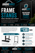 Frame Sign Stand – Heavy Duty Metal Display (Indoor/Outdoor)