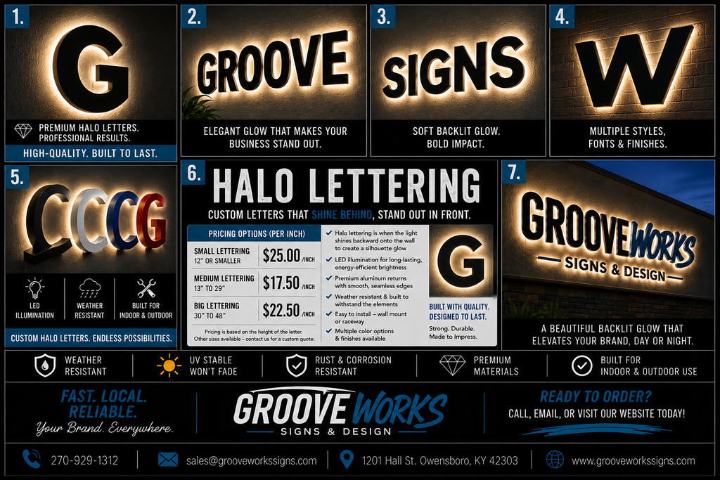 Halo Lettering | Backlit Letters