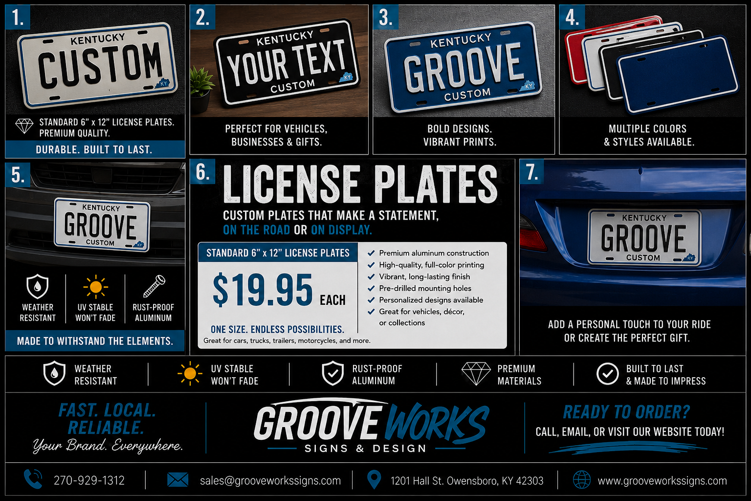 6" x 12" License Plates | Aluminum Plates