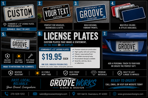 6" x 12" License Plates | Aluminum Plates