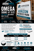 Omega Sign Panels (4’x8’) – Durable Composite Signage | Indoor & Outdoor