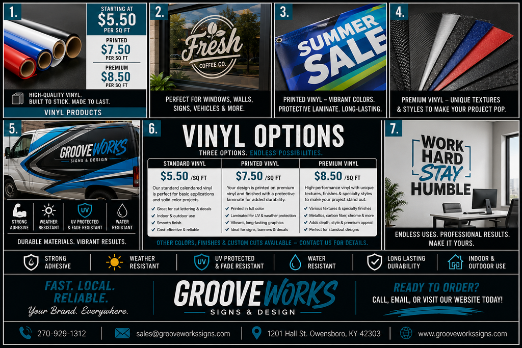 Custom Vinyl Graphics | Standard, Printed & Premium