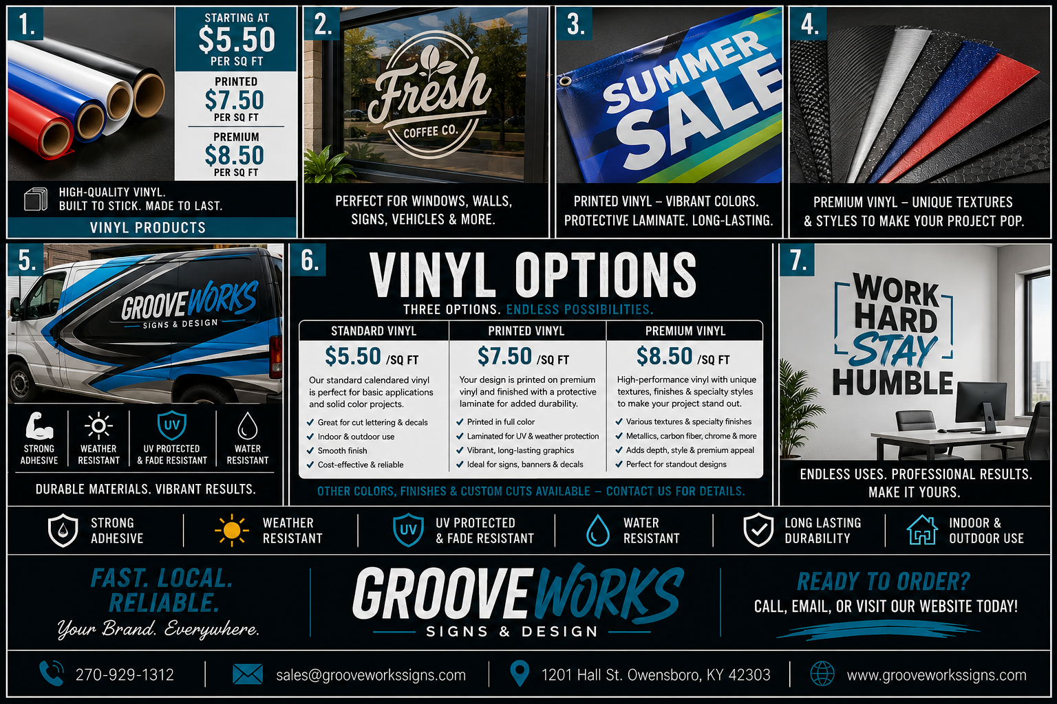 Custom Vinyl Graphics | Standard, Printed & Premium